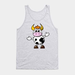 Cartoon cow Tank Top